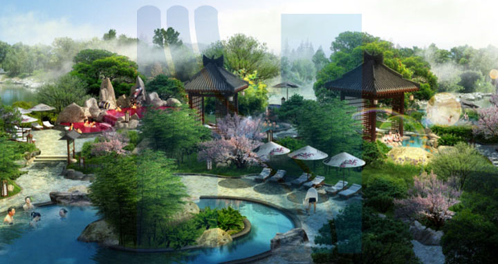 ?；◢u溫泉城日本溫泉旅游規(guī)劃效果圖